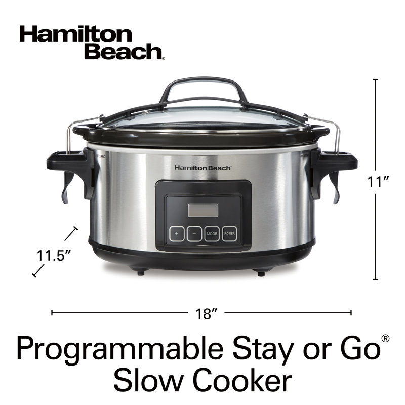 Hamilton Beach® programmable Stay or Go® 6 pte Mijoteuse