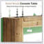 Table d'appoint en bois, table de couloir au design minimaliste, console