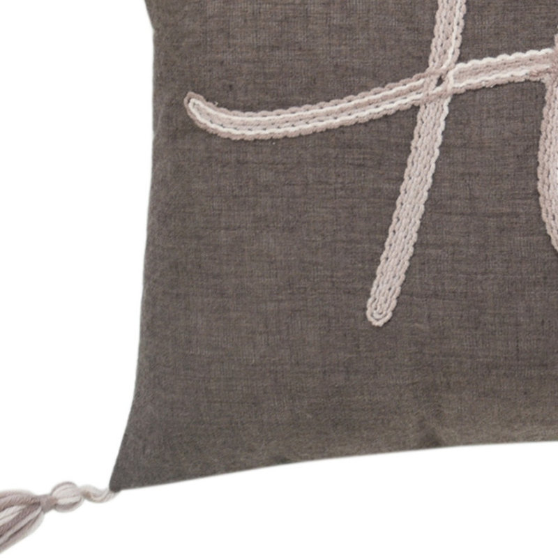 Text Reversible Throw Pillow