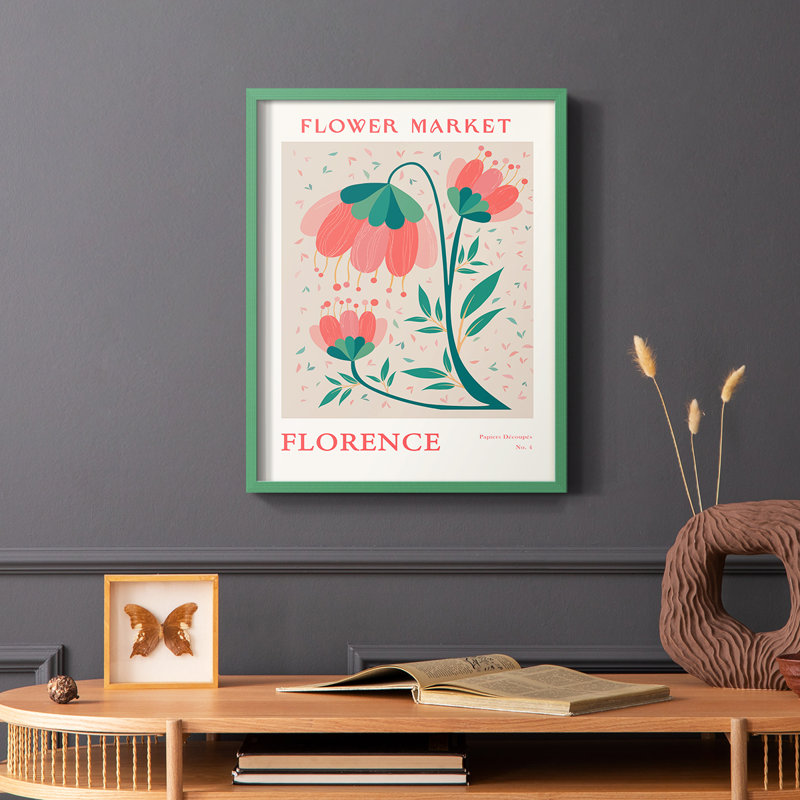 Matisse XXI, reproduction encadrée - bois massif, Vert, H 10 po x l 8 po