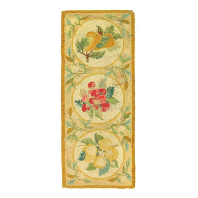 Moyrin Wool Oriental Area Rug in Beige