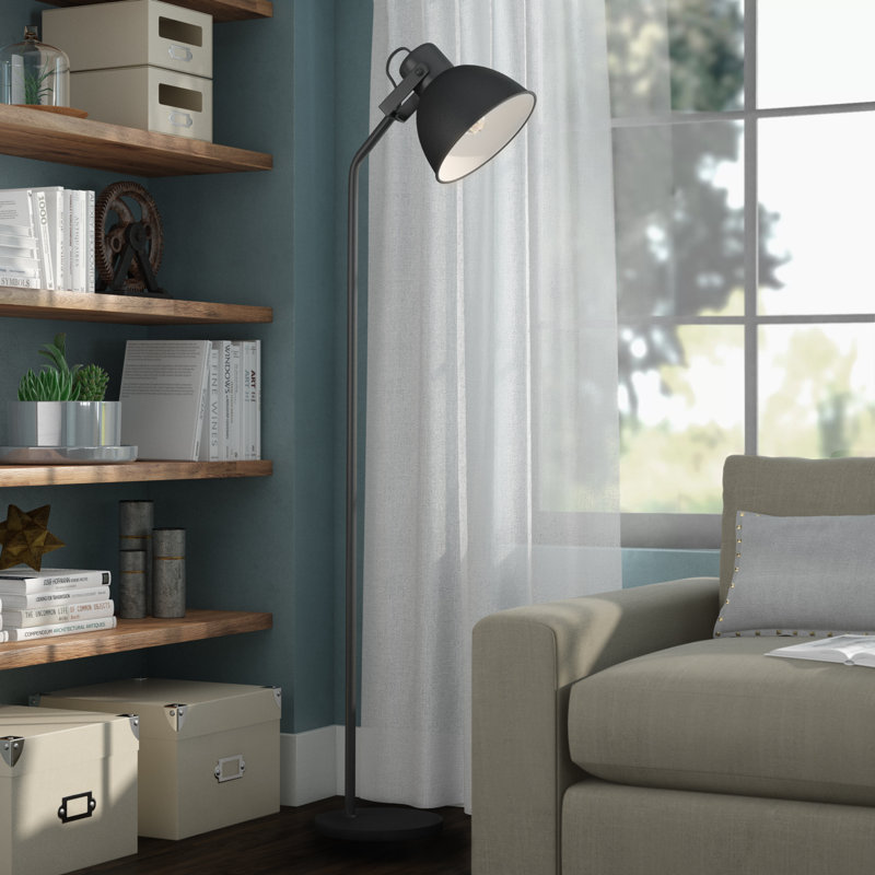 Piedmont 68'' Black Task Floor Lamp