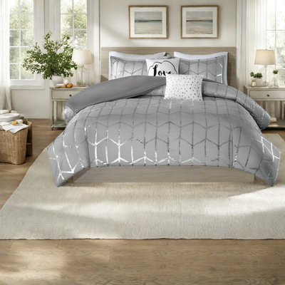 Ensembles de literie en microfibre douce, style métallique simple TG pour la maison