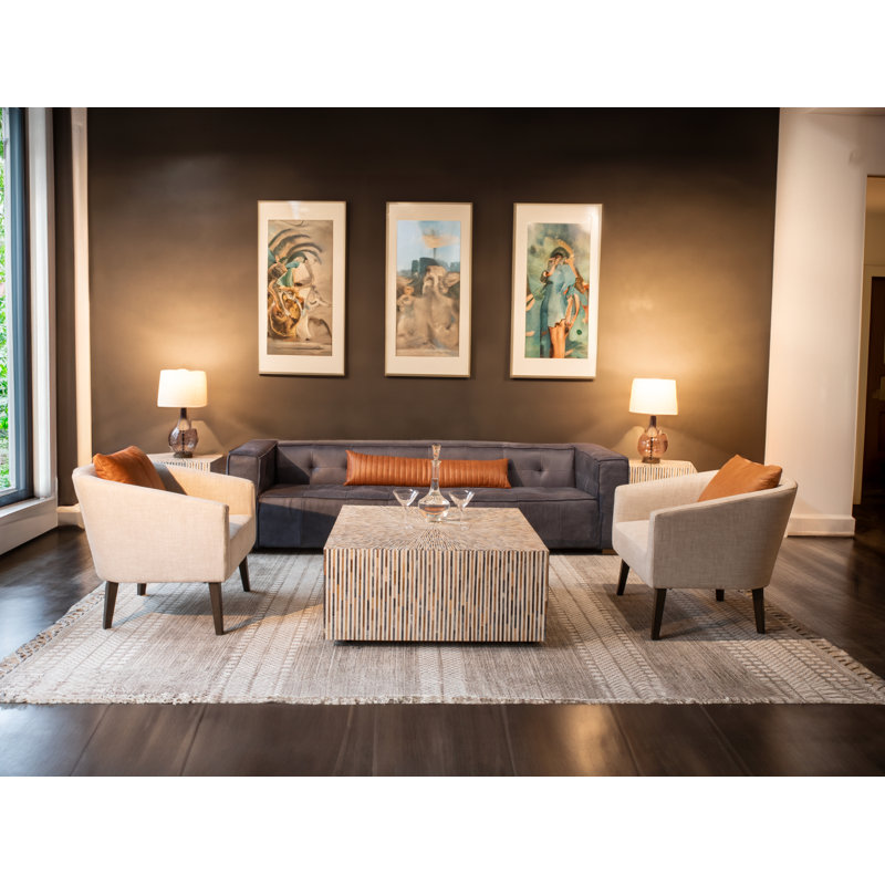 Olivia Armchair in Beige Linen