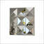 Grand miroir mural carré en verre biseauté 3D
