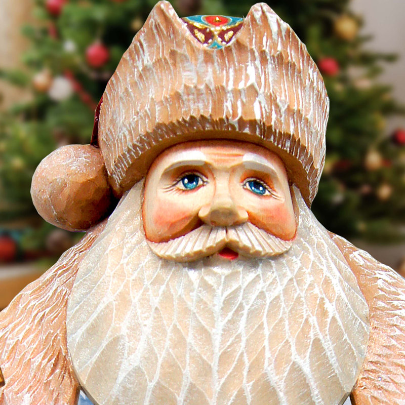 Christmas Figurine in Red/Brown/Blue/Green