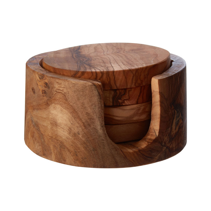 Wood Round 1 Piece Coaster