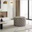 Repose-pieds rond 24 po en velours-570606519