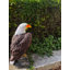 Statue de jardin réaliste aigle chauve, ornement de pelouse en résine durable, 24,4 po de hauteur, décoration extérieure