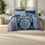 Ensembles de literie de qualité supérieure Boho, édredon en polyester bleu marine avec draps pour la décoration intérieure