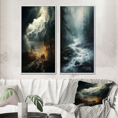«Storm Misty Torrent», 2 pièces