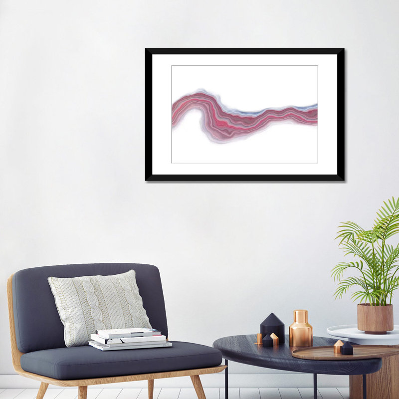 «Rose Velocity», impression sur toile tendue, H 24 po x l 32 po x P 1 po, Papier d'art encadré noir, Blanc