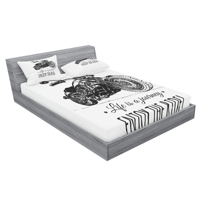 Microfiber Sheet Set, Queen Sheet Set with Fitted Sheet