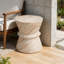 Table d'appoint d'extérieur / d'intérieur en béton léger