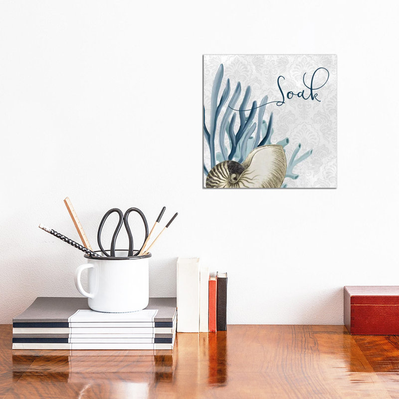 Soak I 1 Piece Wrapped Canvas Wall Art, 30.48cm H x 30.48cm W x 1.905cm D