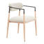 Chaise de salle à manger Equinox gris huître et naturel