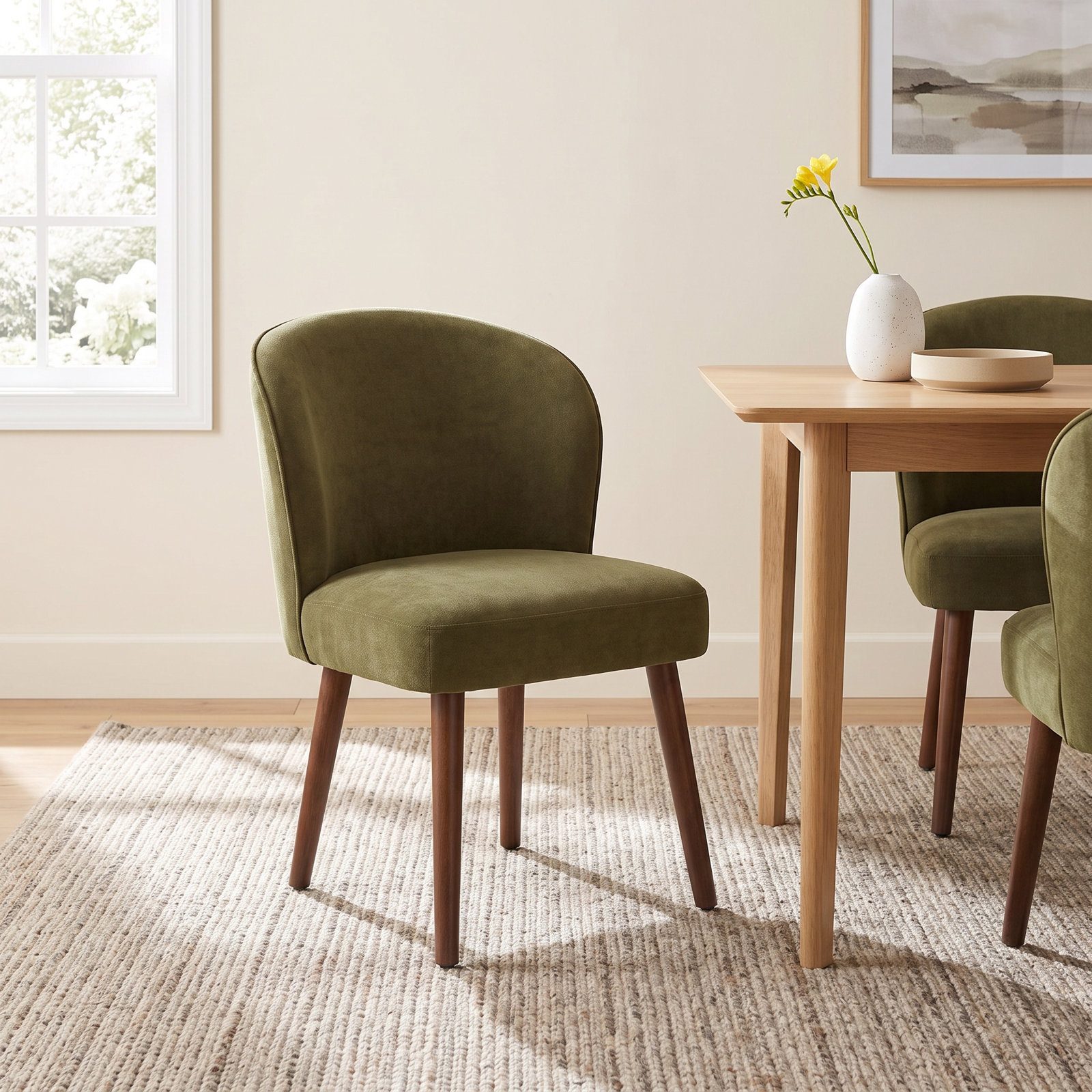 Side Chair, 4, Moss