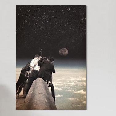 «Curiosity», impression sur toile, H 40 po x l 26 po x P 1,5 po, Toile tendue, Pas de tapis