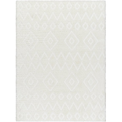 Khlani Pietro Moroccan Light Gray Shag Area Rug