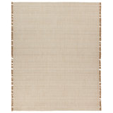 Bandera Handmade Solid Cream/Beige Area Rug (8'X10')