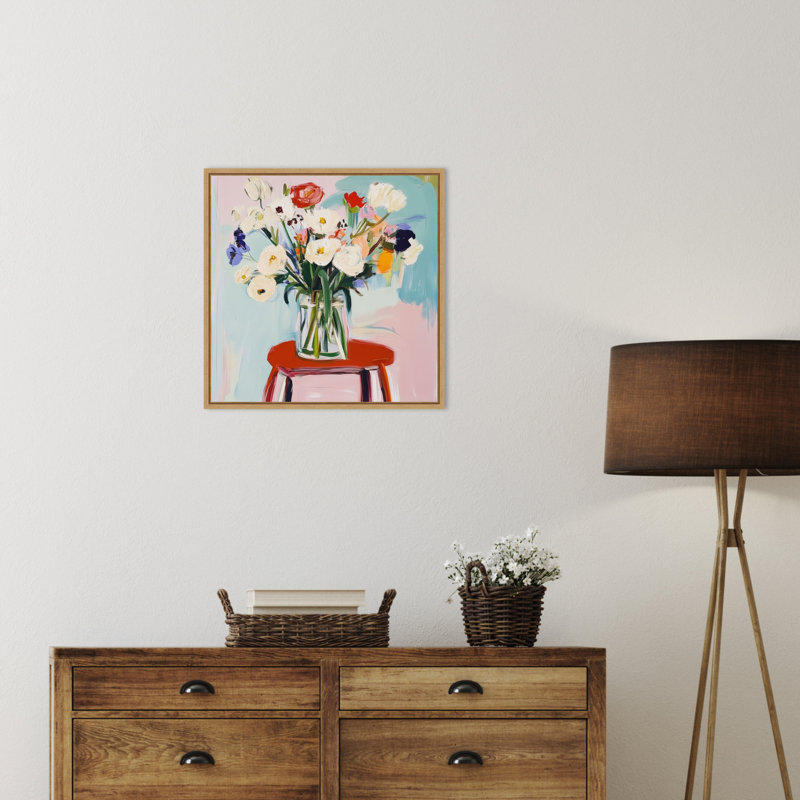 Pure Petals No. 1 par Trafalgar, reproduction d'art sur toile encadrée, 22 X 22