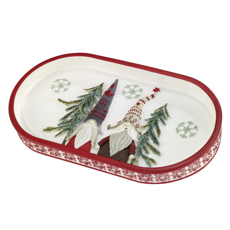 Christmas Gnomes Bath Bathroom Accessory Tray