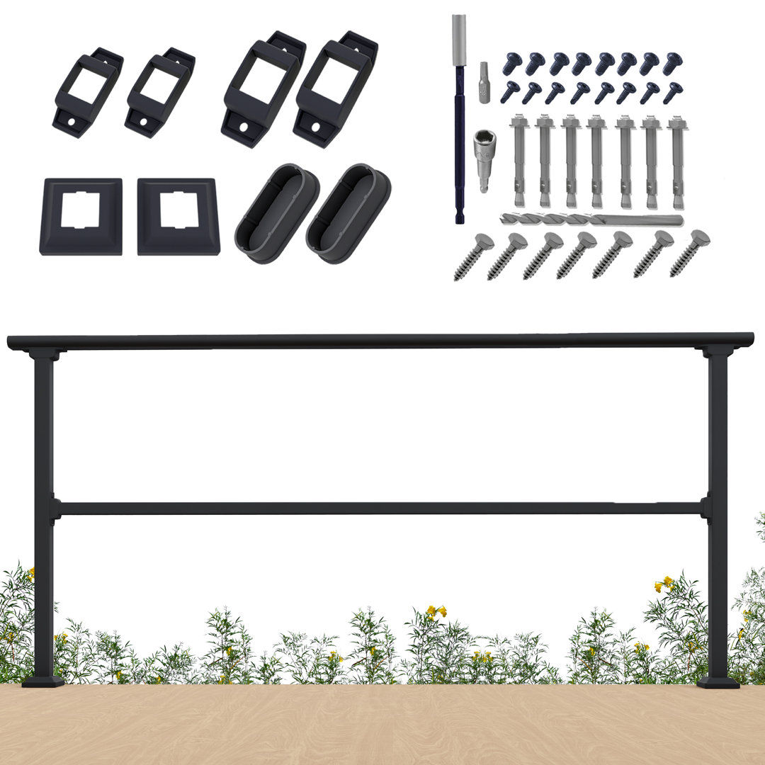 Black Metal Porch And Stair Railings CR Home