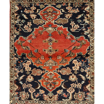 Tapis traditionnel bleu / rouge
