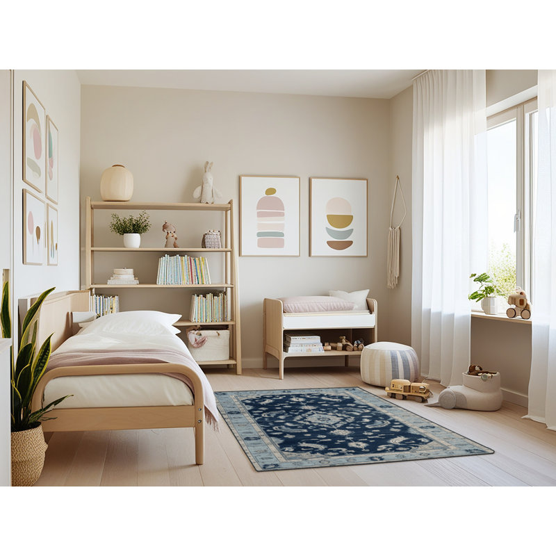 Tapis gris lavable à la machine, Rectangle 3 pi x 5 pi