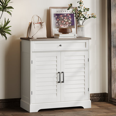 Freestanding 16 Pair Shoe Cabinet