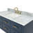 Beltania 49 " W Wall Mounted Wall Mounted 1 Single Vanity Bathroom Vanity With Carrara Marble Top-616892099-616892098