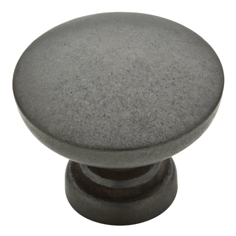 Fulton 1 3/16" Diameter Mushroom Knob, Soft Iron