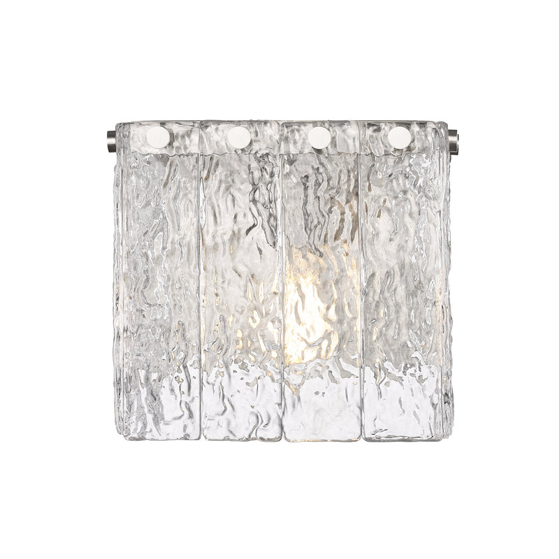 Timeothy 1 Light Wall Sconce, Brushed Nickel
