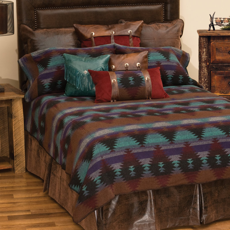 Wooded River Painted Desert Bedspread Super Queen, Super Queen Coverlet