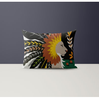 Lev Microsuede Lumbar Throw Pillow