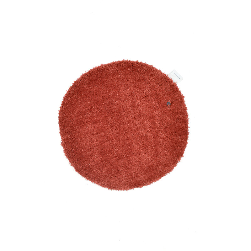 Circle Bath Rug, 90cm, Rust/Terracotta