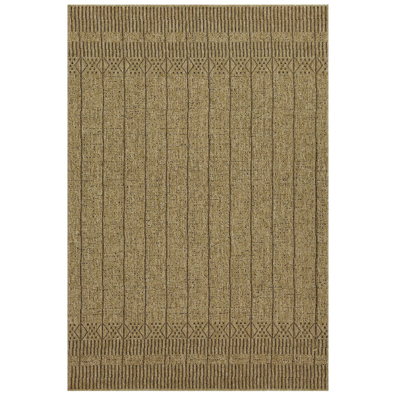 Indoor/Outdoor Area Rug, Rectangle 5'3" x 7'3", Natural/Light Brown