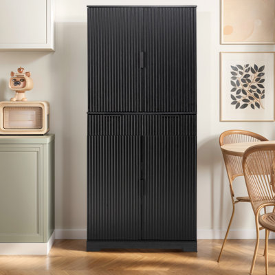 Armoire de cuisine avec 3 tiroirs à clavier et 6 tablettes de porte réglables