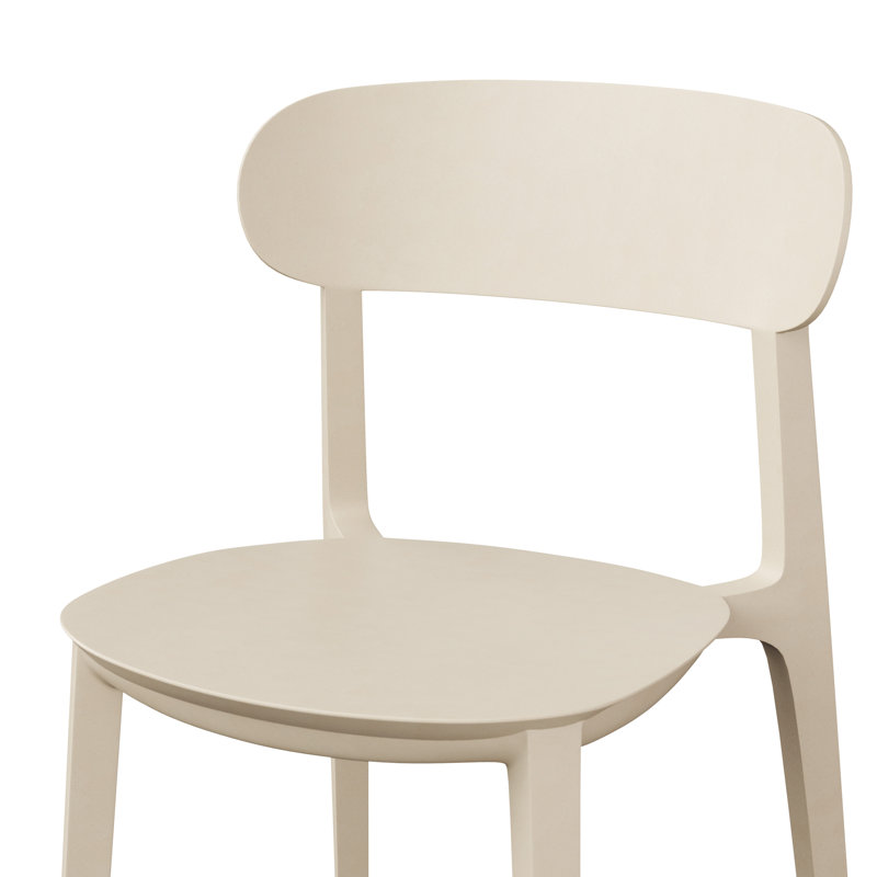 Metro Spencer Eco-Friendly Outdoor Stacking Chair - Set of 4, Beige
