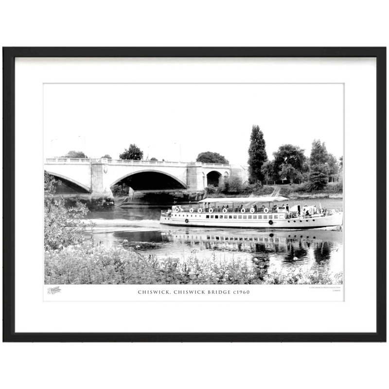 Chiswick, Chiswick Bridge C1960 by Francis Frith - Single Picture Frame Print, 40cm H x 50cm W x 2.3cm D