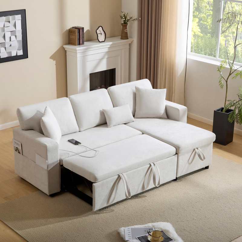 3 Seater Fabric Corner Sofa , Beige