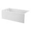 Condris Opal 60" L x 32" W Modern Acrylic Alcove Soaking Tub with Slip-Resistant Bottom - White-119140499