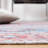 Katelyn Oriental Pink/Blue/Black/Ivory Area Rug-804056465