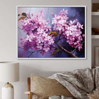 Lilas beauté dévoilé sur toile