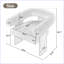 Fauteuil demi-tonneau de 32,6 po Vanise-1156332708