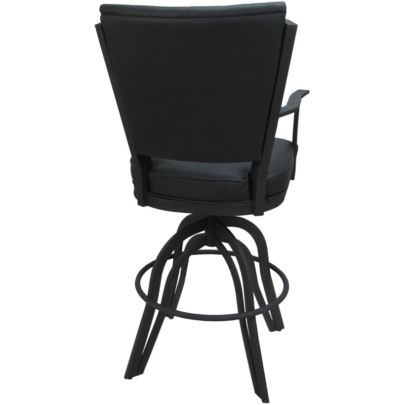 Tabouret de comptoir pivotant 26 po, Gris, Gris