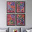 «Vivid Stems I», ensemble de 4 reproductions sur toiles encadrées-500940439-500940432