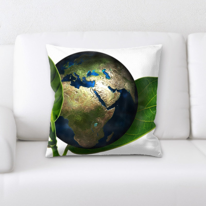 Coussin décoratif terre