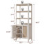 Bibliothèque en bois manufacturé avec tablettes réglables Cierrah H 68,5 "-462274381