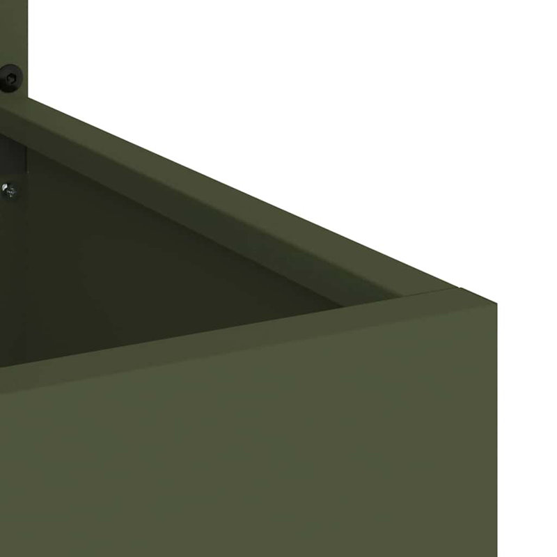 Planter Box, Olive Green, 140cm H x 50cm W x 50cm D